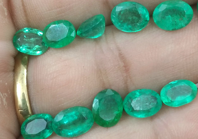 16.18ct Natural Zambian Emerald Parcel Earth Mined Loose Gemstones