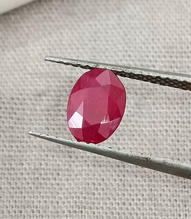 GSI Certified 1.03ct Mozambique Ruby, Natural Untreated Ruby