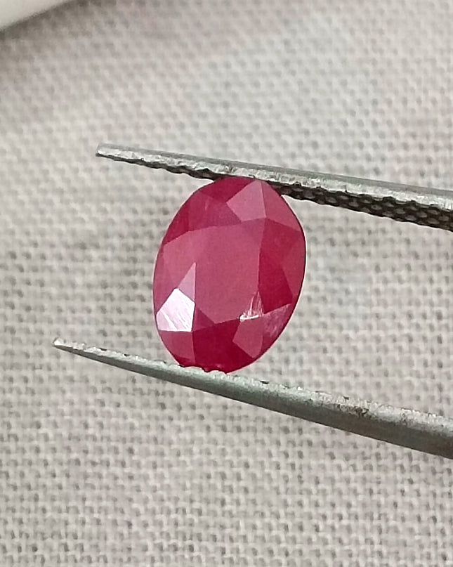 GSI Certified 1.03ct Mozambique Ruby, Natural Untreated Ruby
