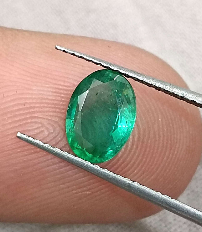 Certified 1.02ct Zambian Natural Emerald