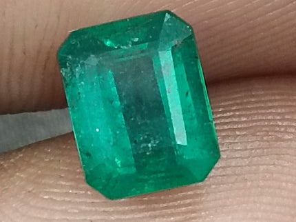 Certified 1.87ct Natural Zambian Emerald Stone