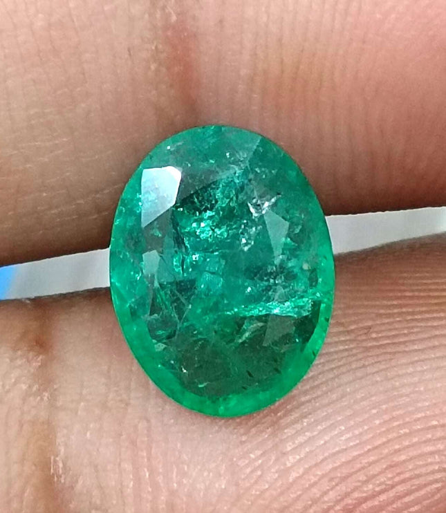Certified 2.40ct Zambian Natural Emerald
