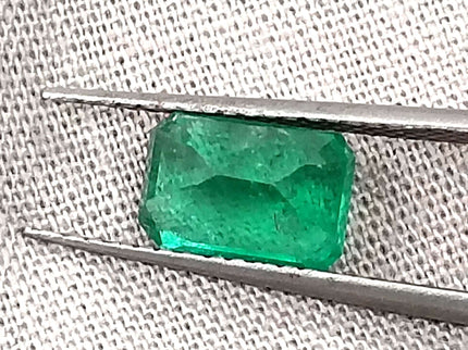 1.35ct Panjshir Emerald, Certified Natural minor oiled Stone