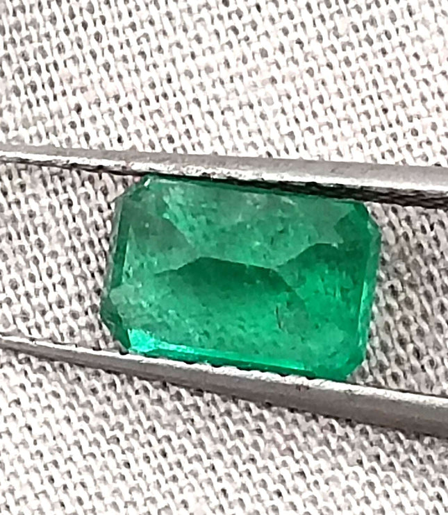 1.35ct Panjshir Emerald, Certified Natural minor oiled Stone