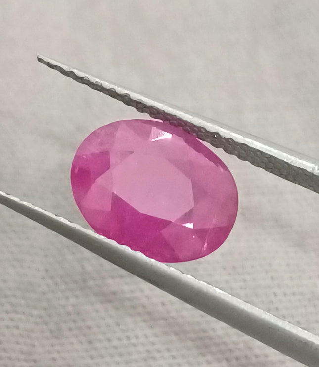 GSI Certified 2.23ct Mozambique Ruby, Natural untreated Gemstone