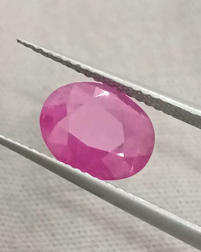 GSI Certified 2.23ct Mozambique Ruby, Natural untreated Gemstone