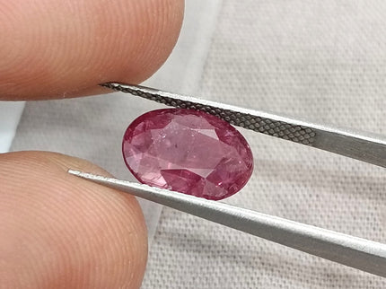 2.19ct Natural Ruby Untreated Mozambique SGL Certified Deep Cranberry Red Stone