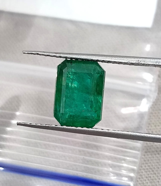 Natural Emerald 2.81ct Certified Deep Royal Green Octagon Cut Gemstone