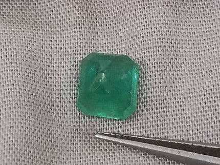 Zambian Emerald 2.24ct Certified Natural Octagon Cut Loose Gemstone