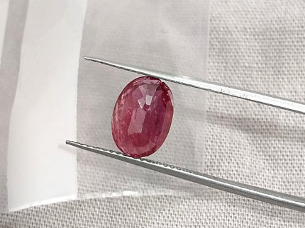 2.28ct Natural Untreated Ruby Pomegranade Red SGL Certified Oval Loose Gemstone