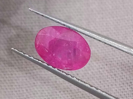 GSI Certified 1.37ct Mozambique Ruby, Natural Untreated Gemstone