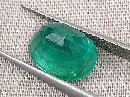 2.64ct Certified Natural Zambian Emerald, Green Loose  Gemstone