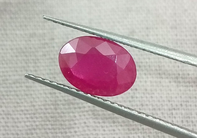 GSI Certified 1.32ct Mozambique Ruby, Natural Untreated