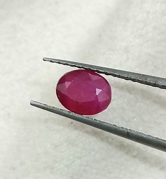 0.71ct Mozambique Ruby, 100% Natural Untreated Gemstone