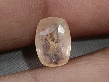 Untreated Padparadscha Sapphire 3.69ct Natural Certified Pinkish Orange Cushion Cut Gemstone
