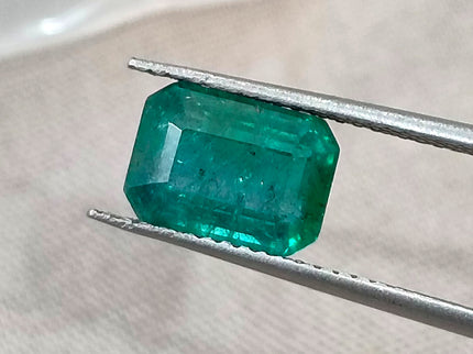 Zambian Emerald 2.19ct Deep Forest Green Octagon Cut Certified Natural Loose Gemstone