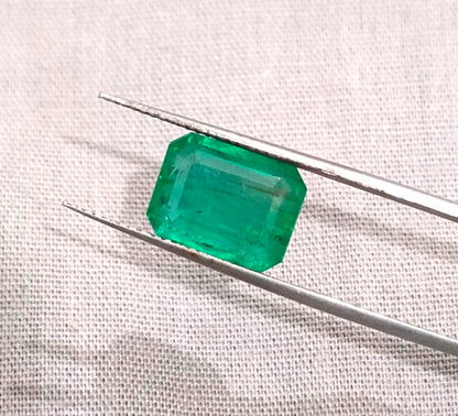 4.81ct Certified Zambian Emerald, 100% Natural Gem