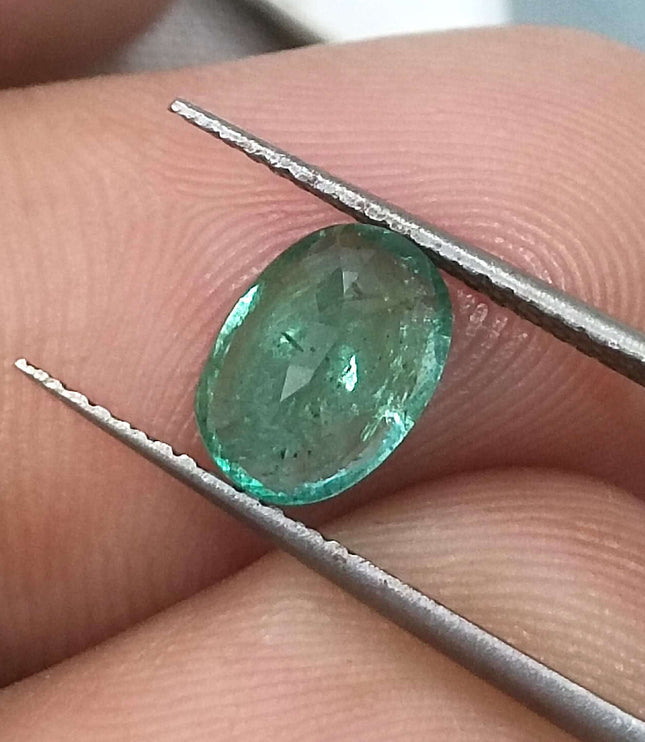 1.38ct Certified Zambian Natural Emerald.