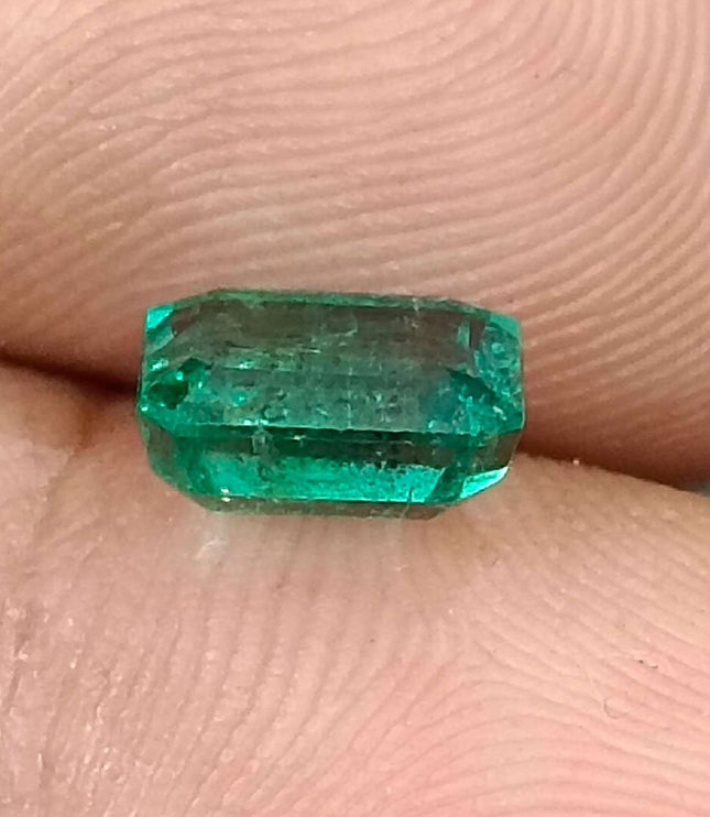Certified 1.57ct Zambian Natural Emerald