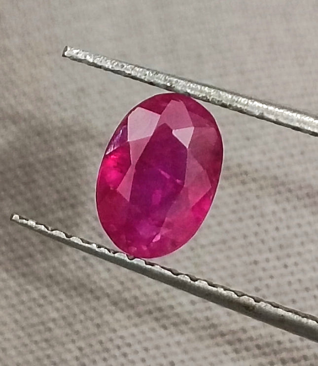 GSI Certified 1.07ct Pigeon Blood Red Ruby, Untreated
