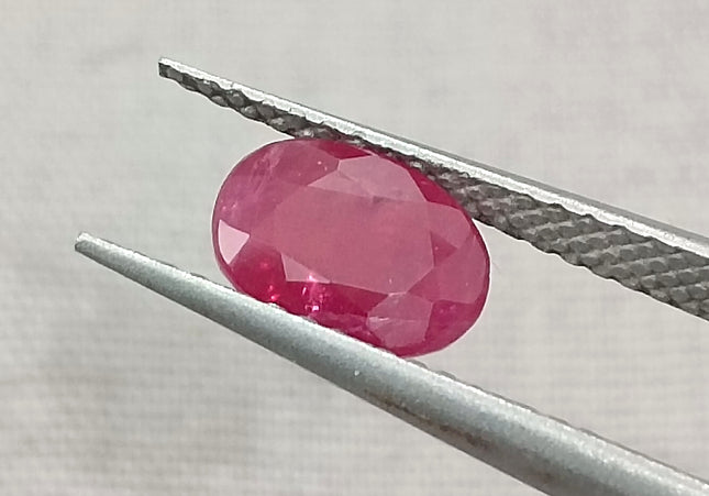 GSI Certified 1.02ct Blood Red Mozambique Ruby, Natural untreated Gemstone