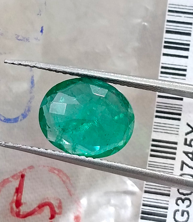 2.55ct Alpine Green Natural Emerald Octagon Cut SGL Certified