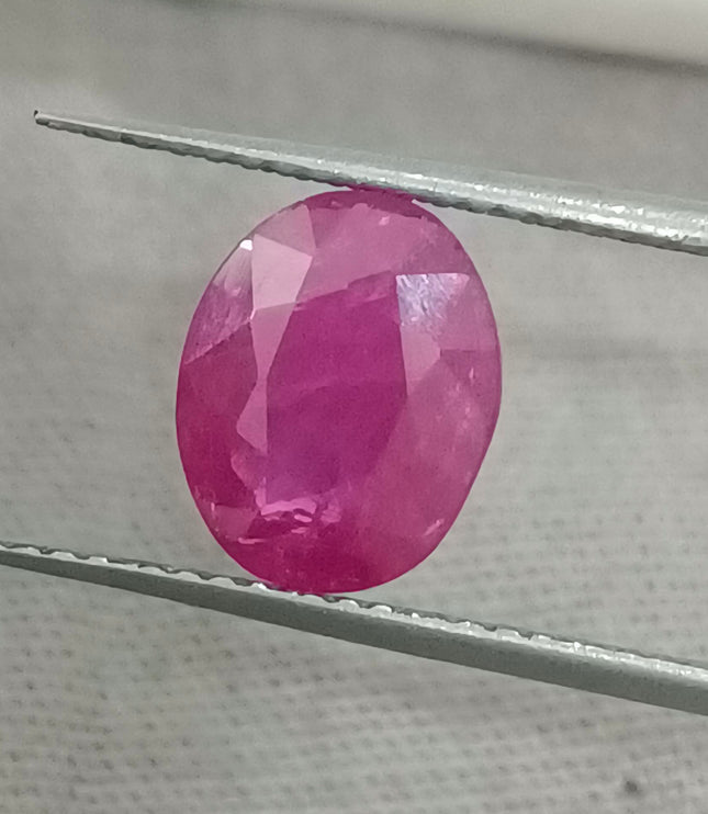 GSI Certified 2.23ct Mozambique Ruby, Natural untreated Gemstone