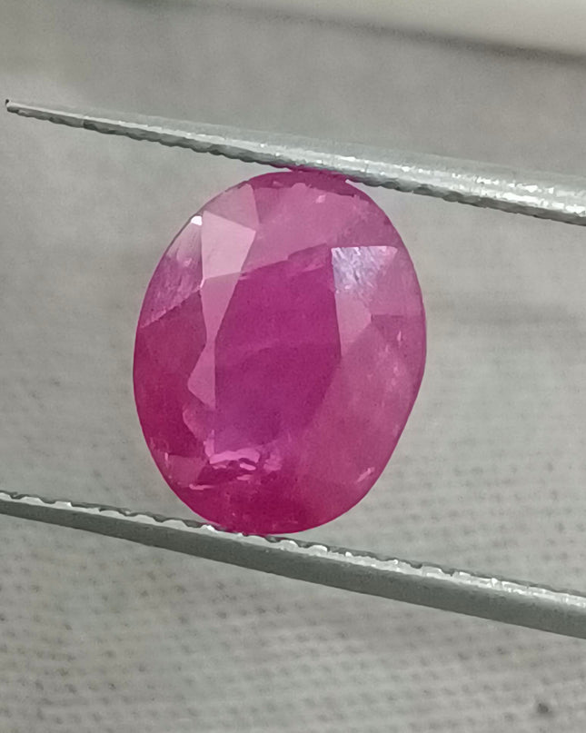GSI Certified 2.23ct Mozambique Ruby, Natural untreated Gemstone