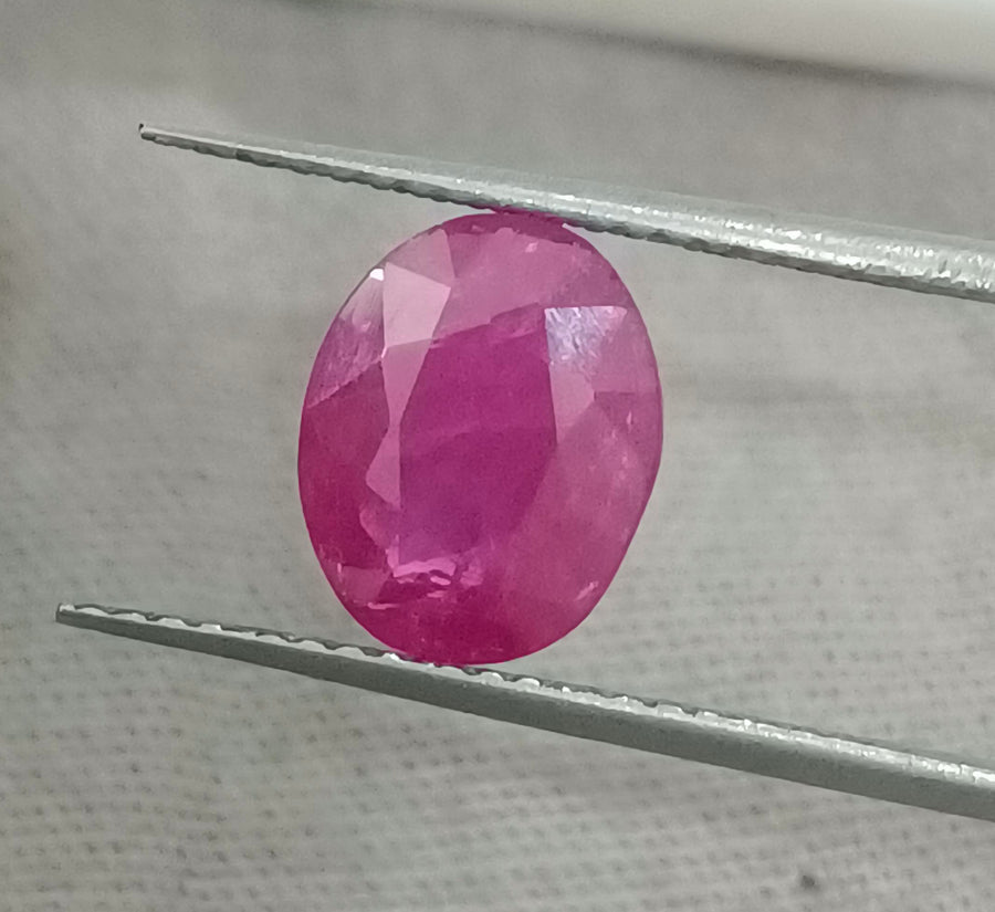 GSI Certified 2.23ct Mozambique Ruby, Natural untreated Gemstone