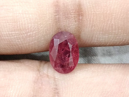 2.87ct Mozambique Ruby Unheated Natural Rasberry Ruby SGL Certified Oval Cut Loose Gemstone