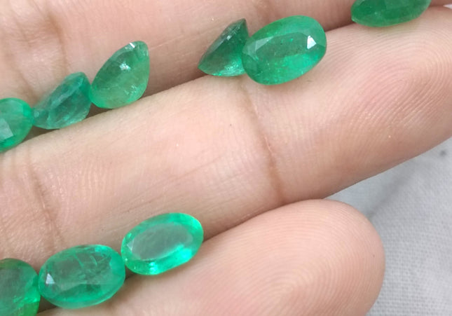 16.18ct Natural Zambian Emerald Parcel Earth Mined Loose Gemstones