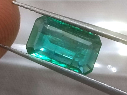 2.29ct Quality Natural Emerald, Certified Zambian Origin Octagon Cut Stone