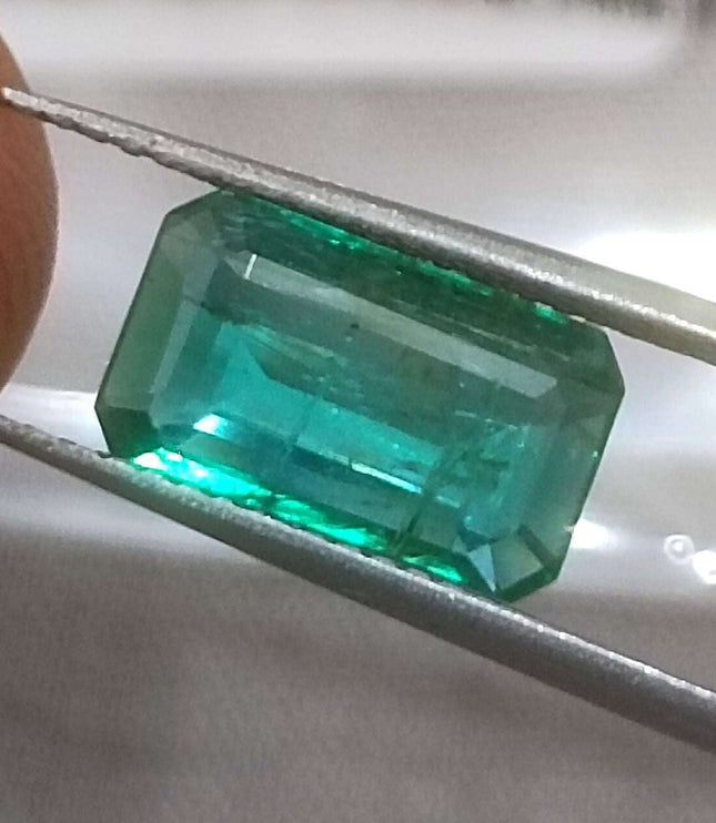 2.29ct Quality Natural Emerald, Certified Zambian Origin Octagon Cut Stone