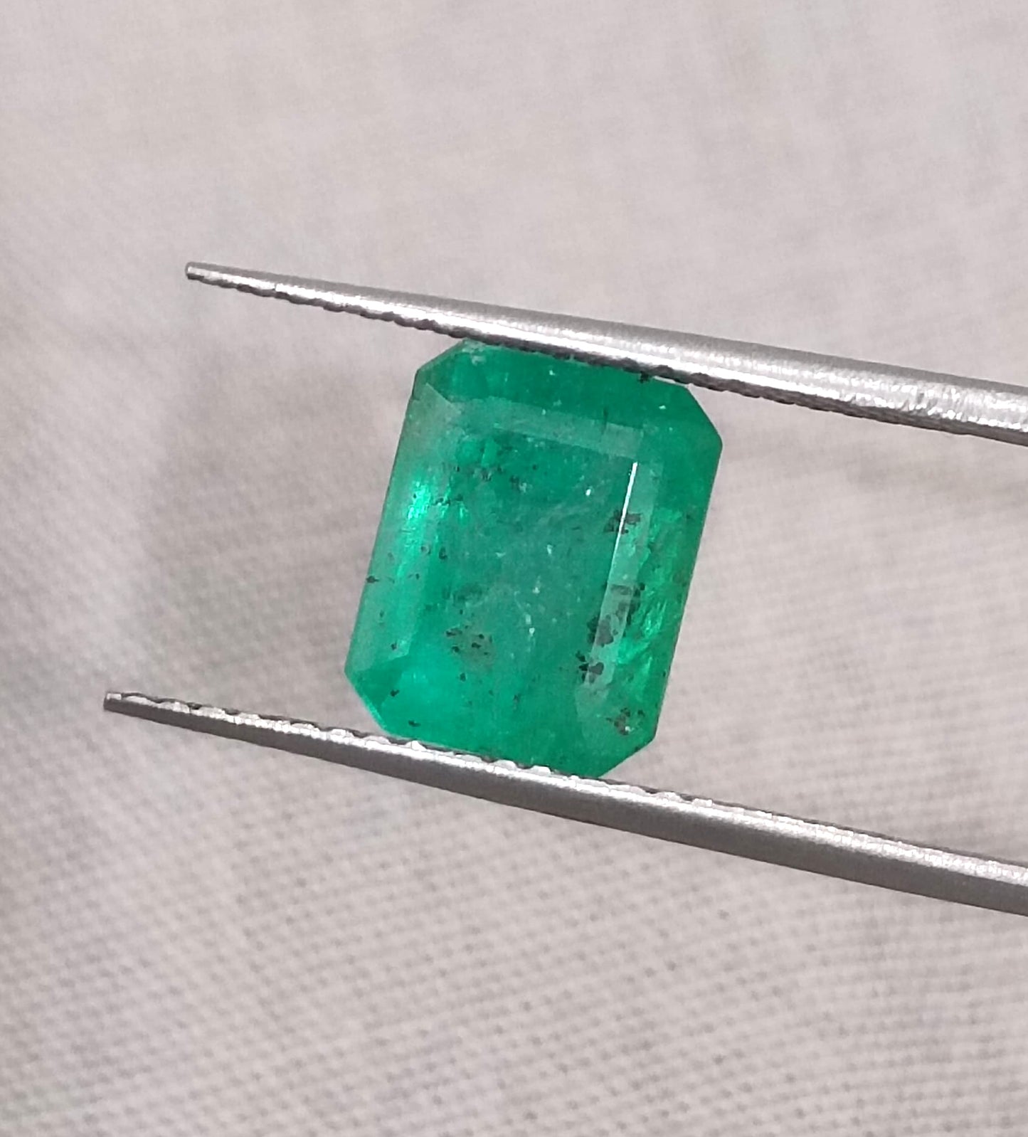 3.08ct Emerald Cut Zambian Emerald, 100% Natural Earth Mined Gemstone