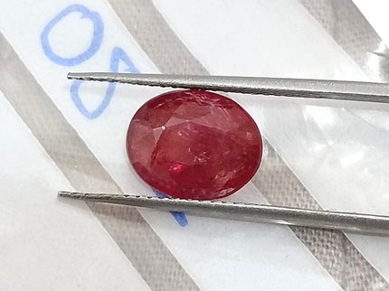 2.80ct Unheated Natural Ruby Mozambique SGL Certified Vivid Red Oval Loose Gemstone