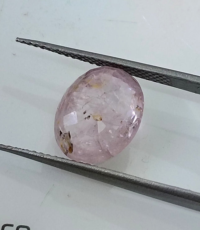 5.17ct Unheated Pink Sapphire Natural Sri Lanka Oval Cut Gemstone