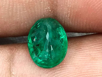 Swat Emerald 2.39ct Certified Natural Medium Green Loose Gemstone