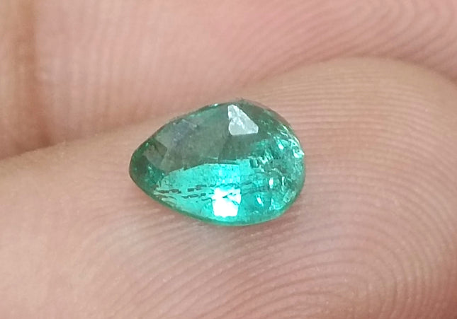 GSI Certified 0.99ct Medium Deep Green Natural Loose Emerald Minor Oiled Loose Gemstone