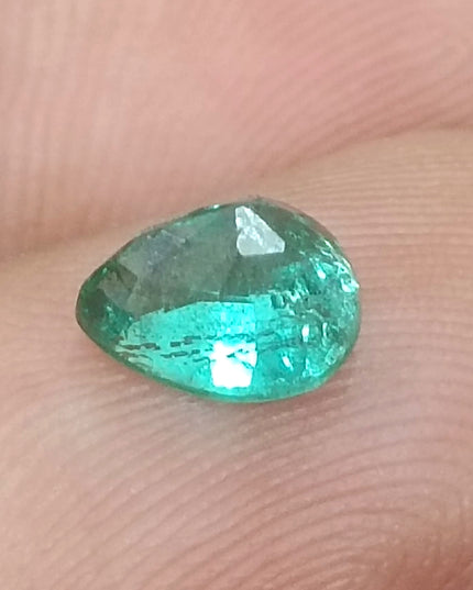 GSI Certified 0.99ct Medium Deep Green Natural Loose Emerald Minor Oiled Loose Gemstone