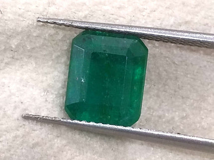 Certified 3.21 Zambian Natural Emerald.