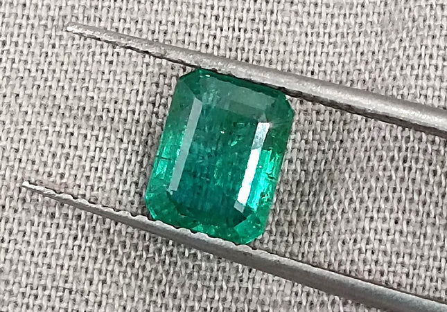 1.27ct Quality Natural Zambian Emerald Stone Deep green Gemstone