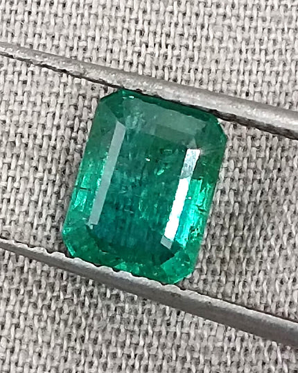 1.27ct Quality Natural Zambian Emerald Stone Deep green Gemstone