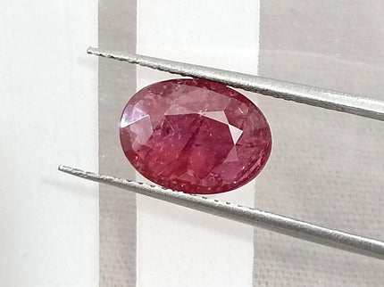 2.19ct Natural Ruby Untreated Mozambique SGL Certified Deep Cranberry Red Stone