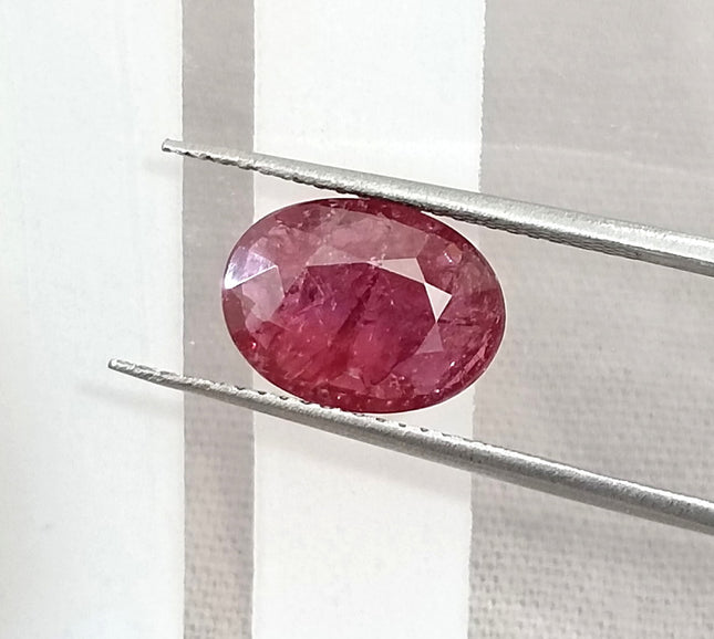 2.19ct Natural Ruby Untreated Mozambique SGL Certified Deep Cranberry Red Stone