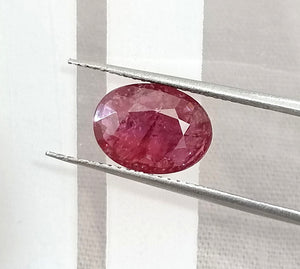2.19ct Natural Ruby Untreated Mozambique SGL Certified Deep Cranberry Red Stone
