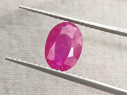 GSI Certified 1.54ct Mozambique Ruby, Natural Untreated Gemstone