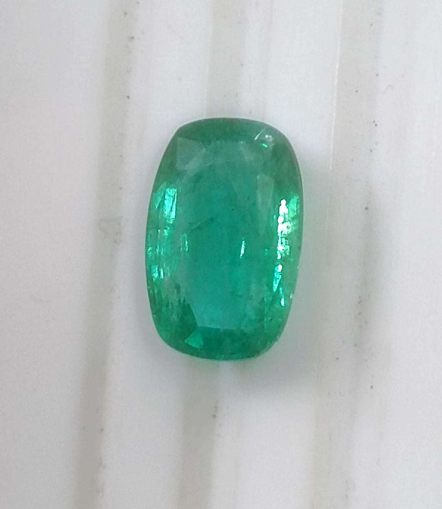 2.86ct Certified Zambian Natural Emerald Stone