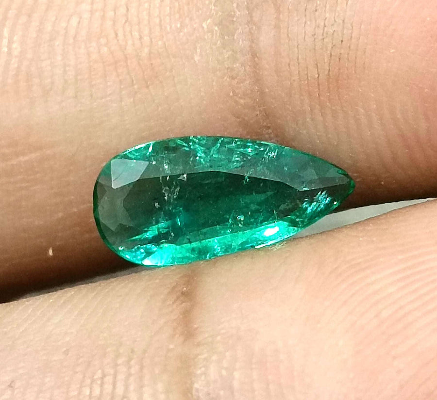 Certified 1.50ct Zambian Natural Emerald Stone