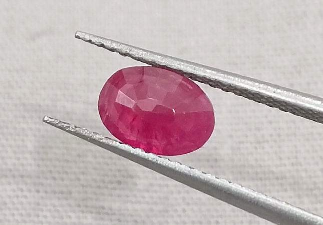 GSI Certified 1.02ct Blood Red Mozambique Ruby, Natural untreated Gemstone