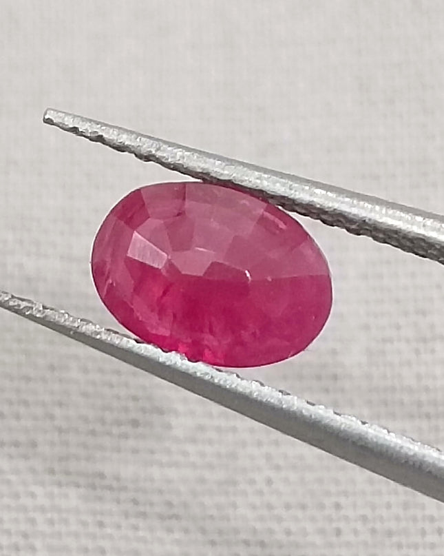 GSI Certified 1.02ct Blood Red Mozambique Ruby, Natural untreated Gemstone